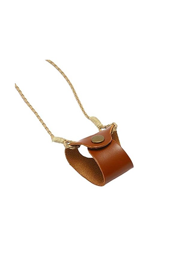 AttreX Clip de cou suspendu lunettes sacs femmes hommes Portable étui en cuir lunettes lanière mignon Protection couverture B