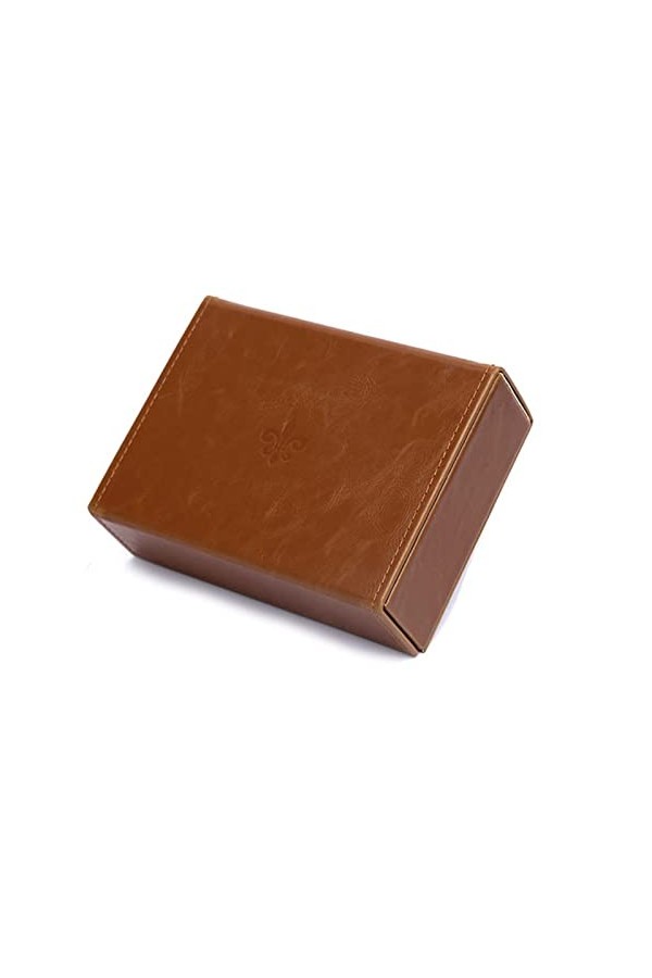 SIRWAX Étui à Lunettes 2 en 1, étui à Lunettes en Cuir pour Deux Montures, Coque Rigide pour Lunettes, Miroir Double Face Et 