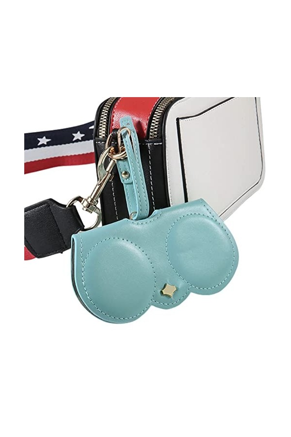 ZKYUCHUN Cas de lunettes, lunettes de soleil anti-pression portables Sac de rangement de lunettes de rangement, clip de lunet