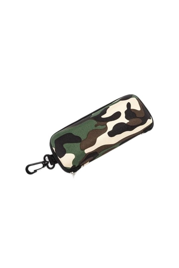 SayfuR Étui à lunettes en tissu de Camouflage Sports de plein air boîte à fermeture éclair étui à lunettes de soleil épaissi 