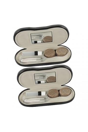 LALAFINA Lunettes De Mode 2 Ensembles À Lunettes À Double Usage Boîte De Réceptacle Extérieure Lunettes De Soleil Trousse De 