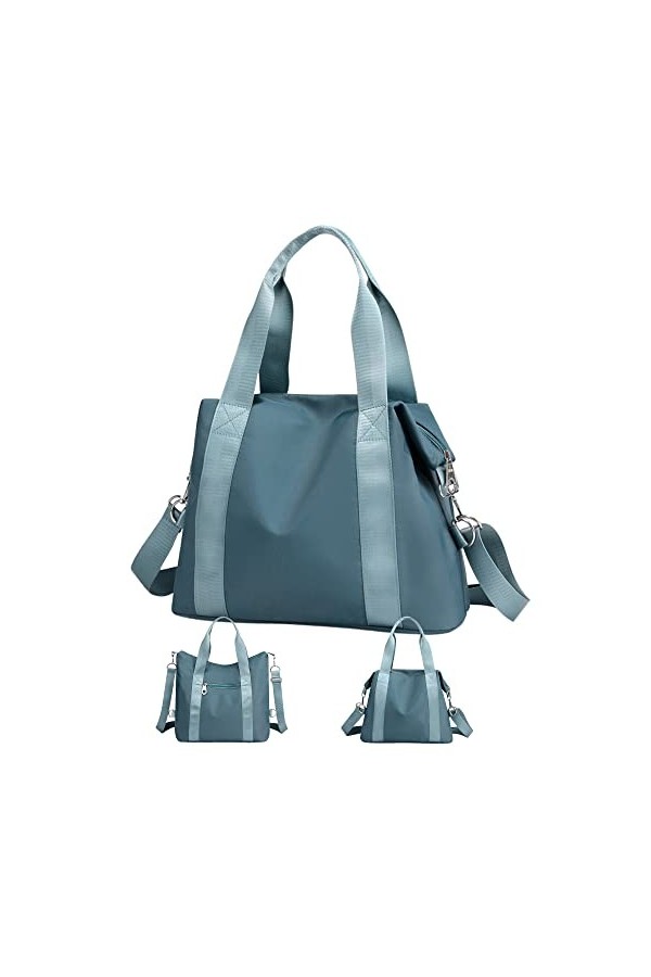 LIVACASA Sac a Main Femme, 13.4 Inch A4 Hydrofuge 2 en 1 Sac Cabas et Sacs Bandoulière,Multifonctionnel de Grande Capacité To