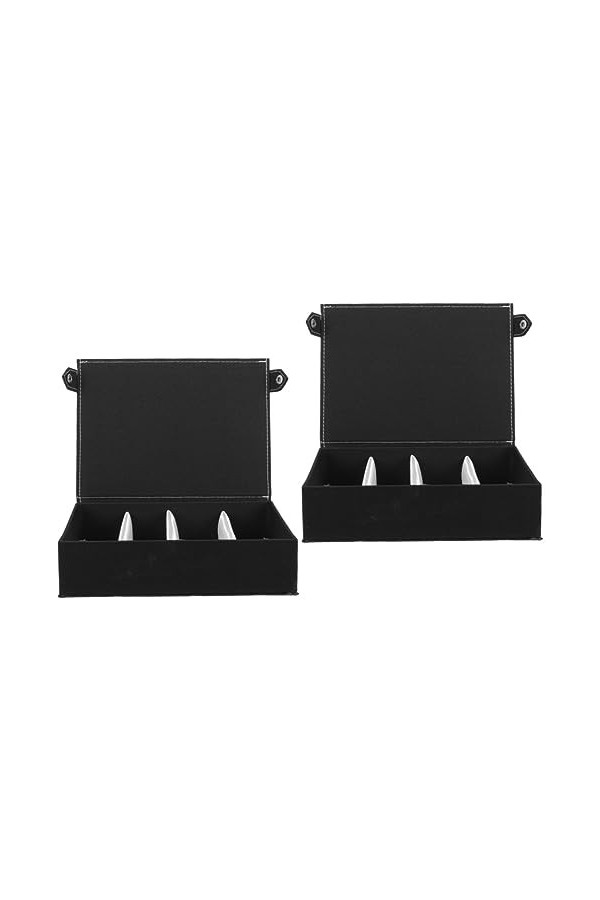 Zerodeko 2 Pièces Multi-Grille Bijoux Lunettes Maison Accessoires De Lunettes Oxford Étui Organisateur De Lunettes Femmes Pou