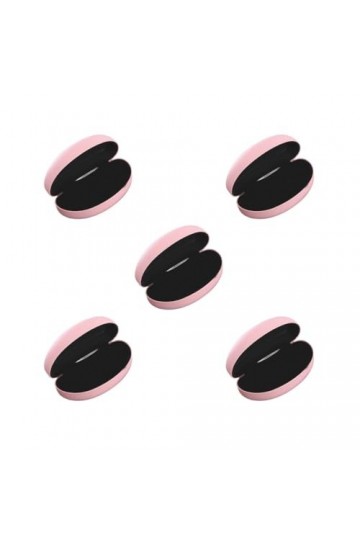 Paowsietiviity Étui à lunettes portable pliable pour lunettes de soleil de voyage, beige, Lot de 5 rose , as description