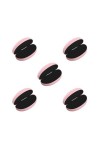 Paowsietiviity Étui à lunettes portable pliable pour lunettes de soleil de voyage, beige, Lot de 5 rose , as description