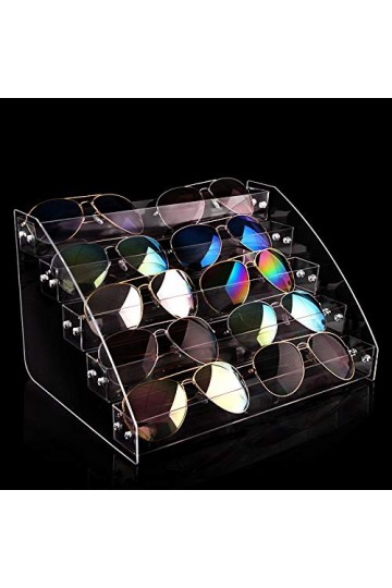 MHBY Boîte de Rangement pour Lunettes de Soleil, boîte de Lunettes de Soleil en Acrylique Multicouche, Organisateur de Lunett