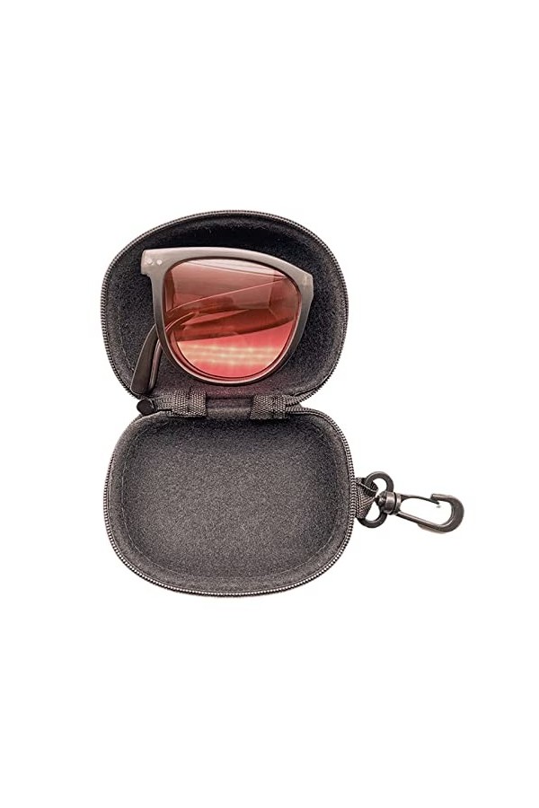 SayfuR Étui à lunettes for étui à lunettes rigide à glissière en verre pliable avec crochet étui à lunettes Portable étui à l