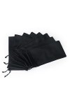 SayfuR 10 pièces pochettes for lunettes de soleil pochette anti-poussière en tissu doux lunettes optiques sac de transport