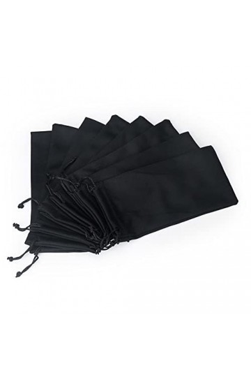 AttreX 10 pièces pochettes for lunettes de soleil pochette anti-poussière en tissu doux lunettes optiques sac de transport Bo
