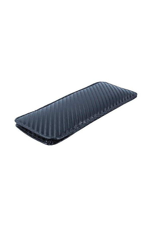 Étui élégant LARS en cuir véritable avec un look élégant en carbone noir.