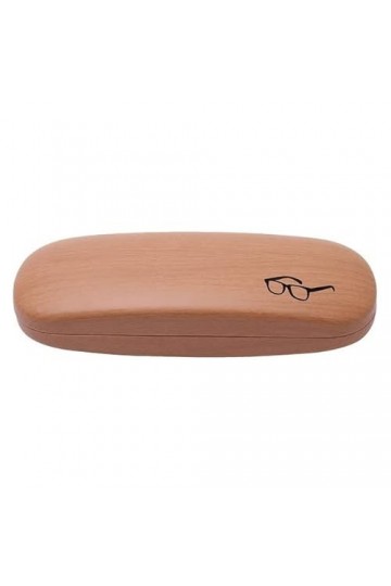 UNbit Étui à lunettes de lecture en métal avec grain de bois for hommes et femmes Boîte à lunettes en cuir Boîtes Color : 42