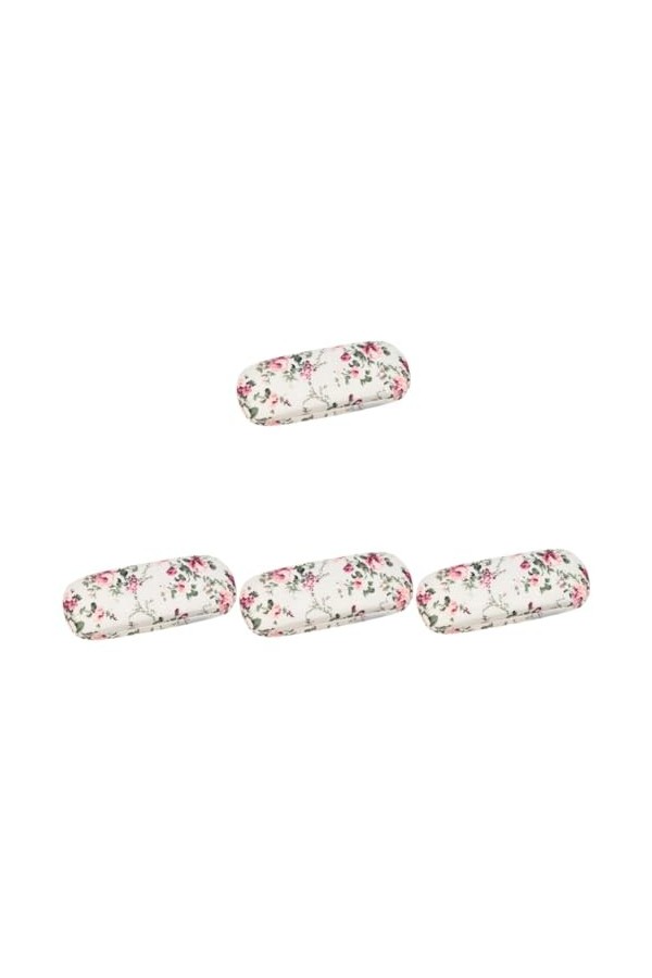 ABOOFAN 4Pcs Boîte Imprimé À Lunettes À Lunettes De Plongée À Lunettes Femmes À Lunettes Coque Rigide À Lunettes À Lunettes F