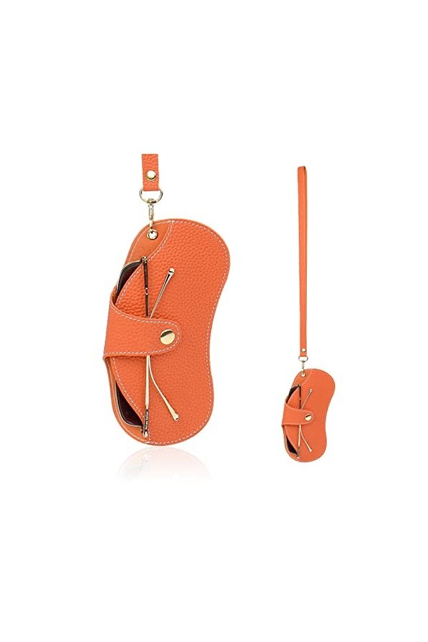 HEIMP Étuis for Lunettes de Soleil Lunettes de Soleil de Couleur Unie Sac Lunettes Housse de Protection Étui à Lunettes en Cu