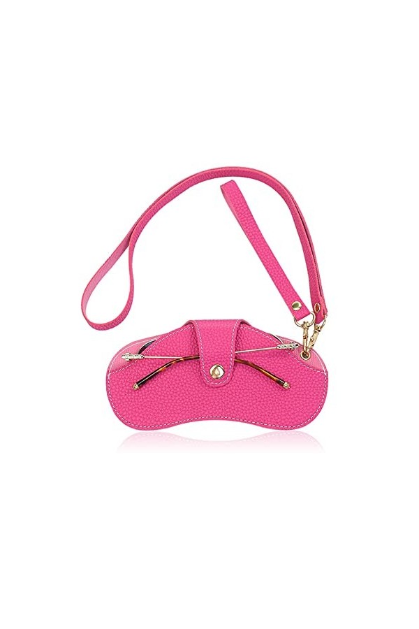 HEIMP Étuis for Lunettes de Soleil Lunettes de Soleil de Couleur Unie Sac Lunettes Housse de Protection Étui à Lunettes en Cu