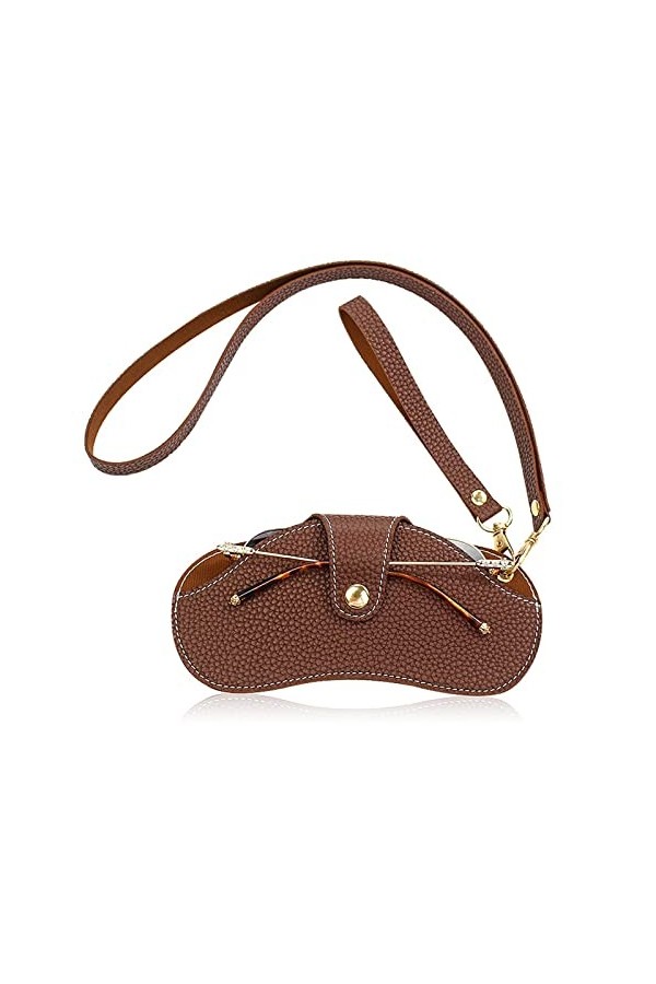 HEIMP Étuis for Lunettes de Soleil Lunettes de Soleil de Couleur Unie Sac Lunettes Housse de Protection Étui à Lunettes en Cu