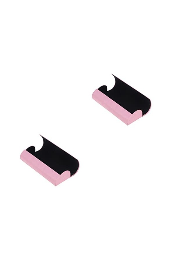 2 pcs boîte PU Rose en Cuir Lunettes Pochette De Stockage Lunettes De Soleil Vintage Sac Cas Simple Portable boîte de Rangeme