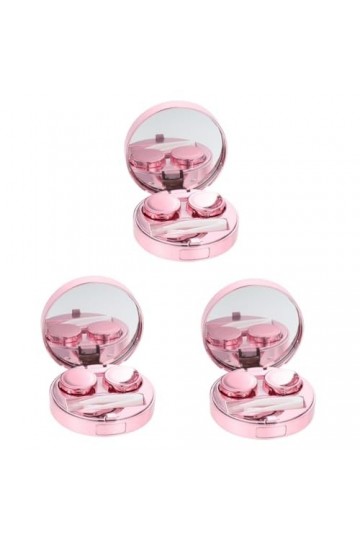 KALLORY 3 Ensembles Étui À Lunettes Porte-Étui Conteneurs Étui De Voyage Étui À Lunettes De Voyage Kit De Nettoyage Support P