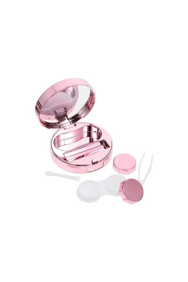 KALLORY 3 Ensembles Étui À Lunettes Porte-Étui Conteneurs Étui De Voyage Étui À Lunettes De Voyage Kit De Nettoyage Support P