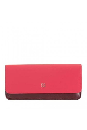 DUDU Étui à Lunettes en Cuir véritable Souple avec Fermeture magnétique, étui à Lunettes de Soleil coloré Framboise