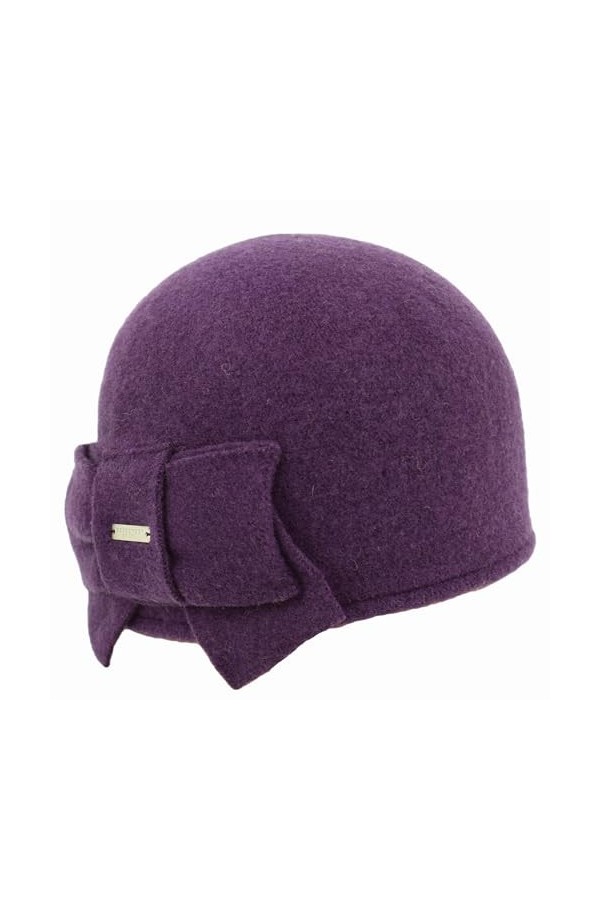 Seeberger Litika Bonnet en laine cuite pour femme dhiver, Garnet 76, 55-58