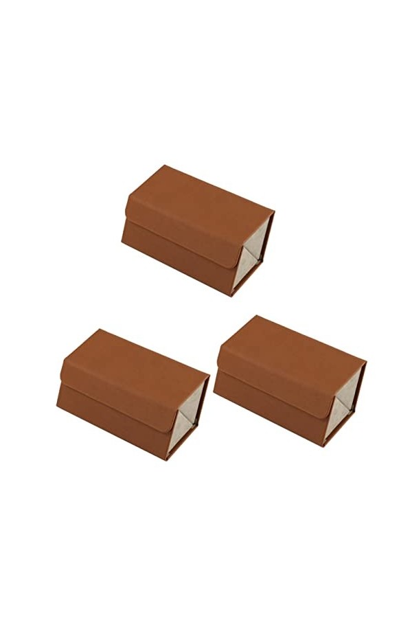 Alipis 3 Pièces Étui à Lunettes Contacts Noirs Pour Les Yeux Présentoir à Lunettes Organisateur De Lunettes Pour Femmes Cuir