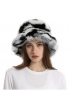 TINAYAUE Bonnet dhiver chaud pour femme - En peluche douce - Chapeau de pêcheur épais - Coupe-vent - Chapeau de loisirs - Fa