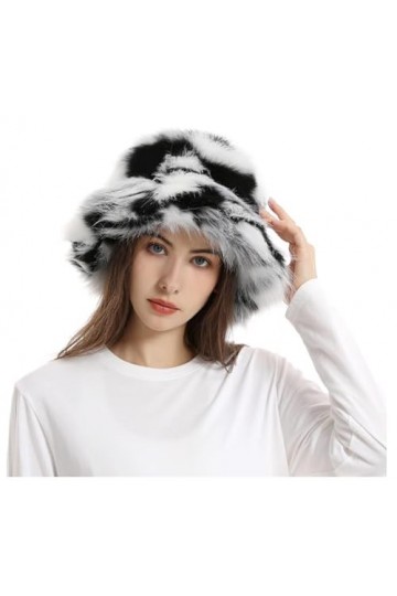TINAYAUE Bonnet dhiver chaud pour femme - En peluche douce - Chapeau de pêcheur épais - Coupe-vent - Chapeau de loisirs - Fa
