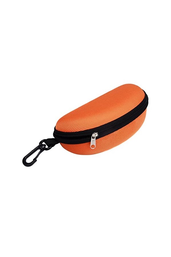 SayfuR Étui à lunettes de soleil portable protecteur de lunettes coque de lunettes à glissière légère avec mousqueton Color 