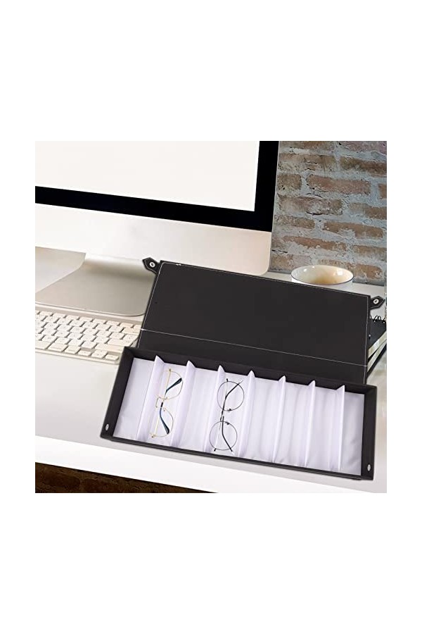 iplusmile Support De Chevalet Pour Laffichage Coupe D organisateurs de Lunettes de Soleil 8 Lunettes de Lunette de Lune Boî