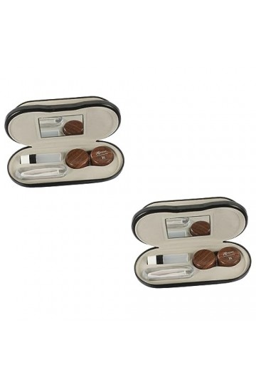 Gatuida 2 Ensembles Étui À Lunettes À Double Usage Étui À Lunettes En Grain De Bois Étui À Lunettes Double Face Étui À Lunett