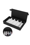 01 02 015 Boîte de rangement pour lunettes de soleil, étui de protection pour lunettes portable résistant à lusure, 5 grille