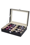 Alipis 8 Boîte En Cuir Pu Lunettes De Soleil Boîte De Rangement Pour Lunettes Vitrine De Lunettes De Soleil Étuis à Lunettes 