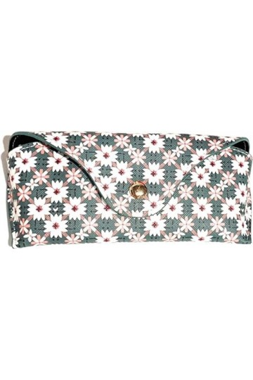 DLP - Lot Pochette Téléphone KAYLIA + Etui à Lunettes AIGLE avec lingette - Marguerites