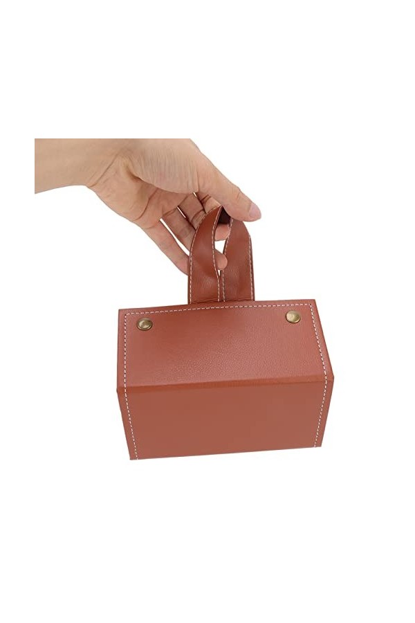 CUEI Étui de Rangement pour Lunettes de Soleil, Cuir PU 5 Fentes Pliable Plusieurs Paires de Lunettes boîte de Rangement étui