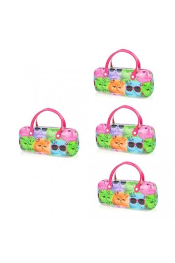 GALPADA 4 Pièces Enfants Créatifs Portable Lunettes À Lunettes De Soleil Lunettes Conteneur À Lunettes Pour Femmes Lunettes E