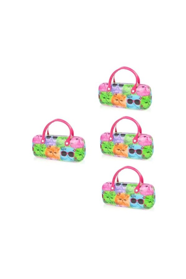 GALPADA 4 Pièces Enfants Créatifs Portable Lunettes À Lunettes De Soleil Lunettes Conteneur À Lunettes Pour Femmes Lunettes E