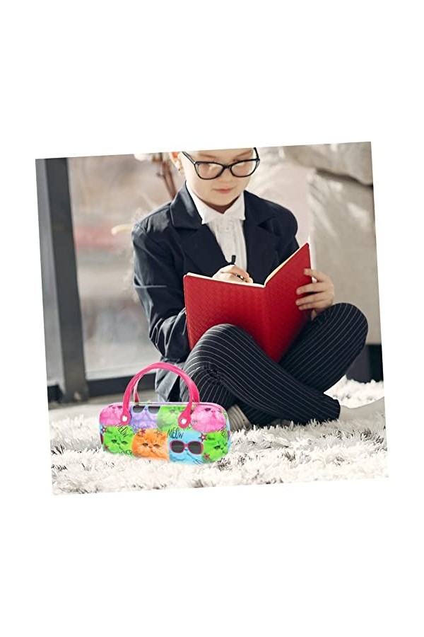 GALPADA 4 Pièces Enfants Créatifs Portable Lunettes À Lunettes De Soleil Lunettes Conteneur À Lunettes Pour Femmes Lunettes E