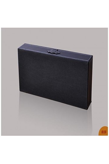 SENFEISM Lunettes boîte de Rangement Organisateur Unisexe Haut de Gamme Mode 5 Fentes en Cuir Lunettes de Soleil Lunettes boî