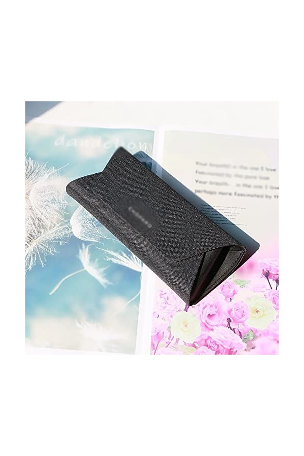 BDRAW Étui à Lunettes Coque Rigide Lunettes myopes Noires Lunettes de Soleil Grandes Lunettes étui à Lunettes Portable