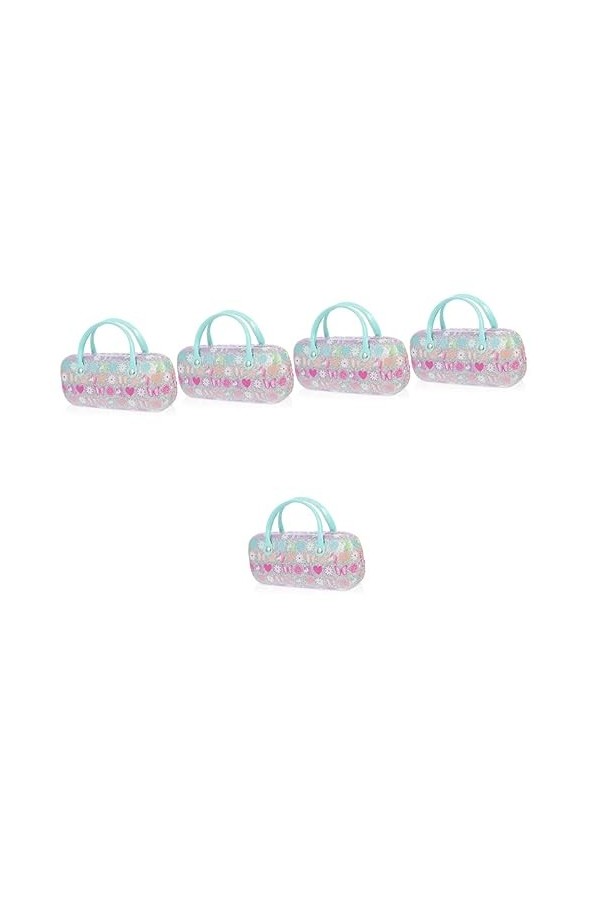 SOIMISS 5 Pièces Étui À Lunettes Portable Créatif Pour Enfants Sac De Maquillage Portable Lunettes À Shot En Verre Étui À Lun