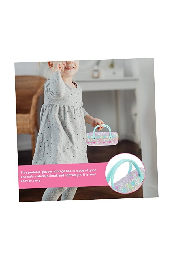SOIMISS 5 Pièces Étui À Lunettes Portable Créatif Pour Enfants Sac De Maquillage Portable Lunettes À Shot En Verre Étui À Lun