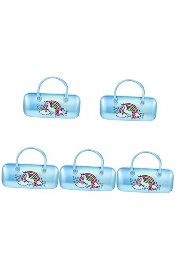 NUOBESTY 5 Pièces à Lunettes Pochette Portable Pour Lunettes De Soleil Sac à Lunettes Pochette à Lunettes De Rangement Pour L