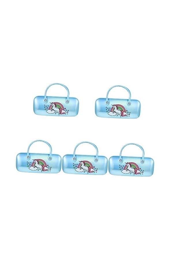 NUOBESTY 5 Pièces à Lunettes Pochette Portable Pour Lunettes De Soleil Sac à Lunettes Pochette à Lunettes De Rangement Pour L