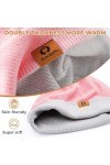 Bonnet dhiver unisexe pour homme et femme 2 en 1 réversible Bonnet dhiver pour garçon Chapeaux bouffants doux, chaud, exten