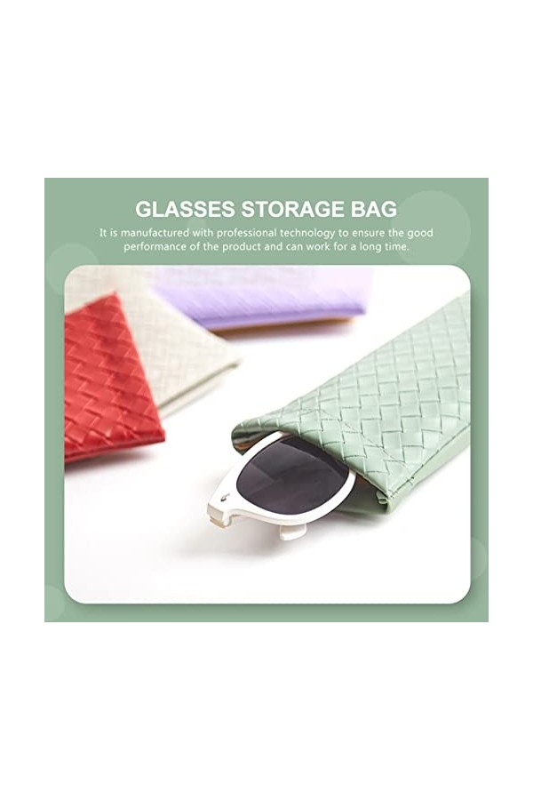 FOMIYES 15 Pièces Sac À Lunettes Pochette De Transport Pour Lunettes De Sport Étuis À Lunettes De Soleil Portables Stockage D