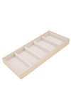 Organisateur de Lunettes de Soleil Multi-Lunettes en Cuir à 5 Grilles, étui à Lunettes, Présentoir de Plateau de Lunettes pou