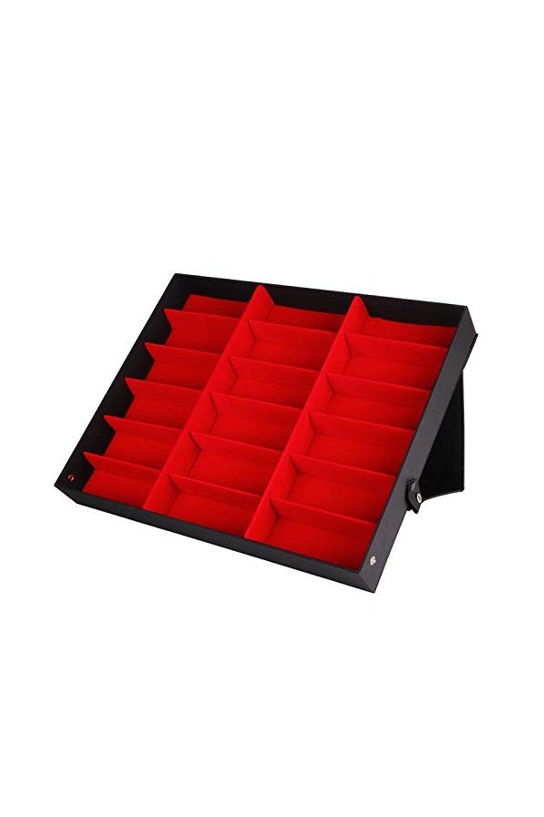 Étuis de Rangement pour Lunettes de Soleil 18 grilles pour laffichage des Lunettes
