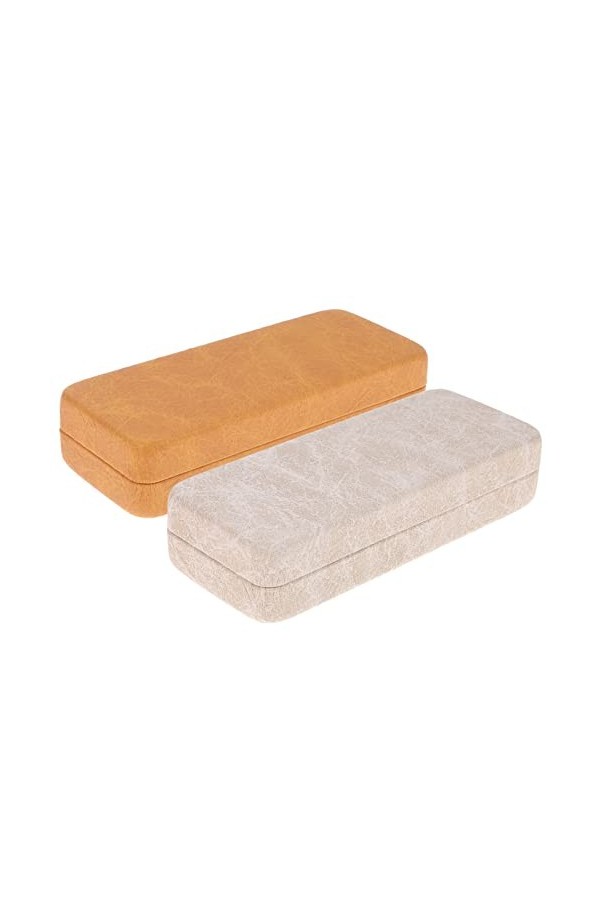 DIXII 2 pcs boîte Vintage Lunettes Spectacle Stockage De Lunettes Dur Lecture Léger Cas Femmes Lunettes Titulaire Aléatoire L