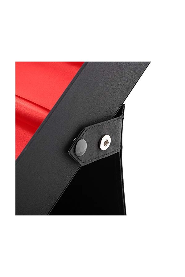 Dioche Présentoir pour lunettes de soleil, étui porte-lunettes avec 18 compartiments, boîte pour lunettes de soleil, noir + r