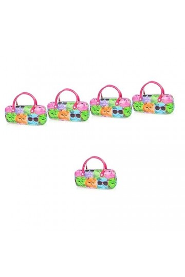 SOIMISS 5 Pièces Étui À Lunettes En Cuir Portable Créatif Pour Enfants Lunettes Pour Femmes Double Étui À Lunettes Lunettes É